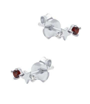 January Birthstone Silver Stud Earring STS-6741